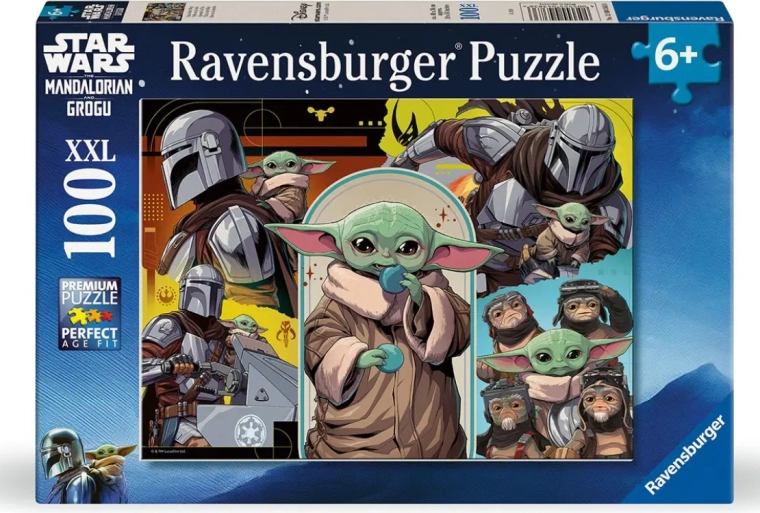 Ravensburger Mandalorian and Grogu XXL Puzzle, 100 Pieces