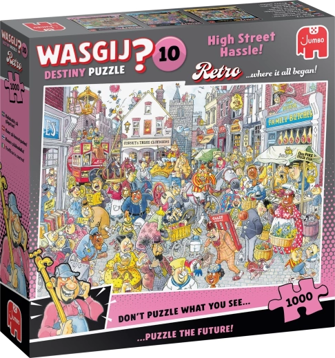 Jumbo Wasgij Retro Destiny 10: Проблеми на главната улица – пъзел 1000 части