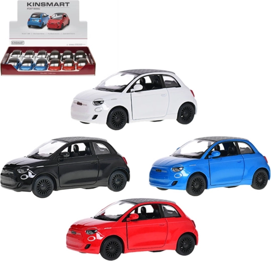 Kinsmart метален модел на кола Fiat 500e 1:28 със заден ход - 1 брой