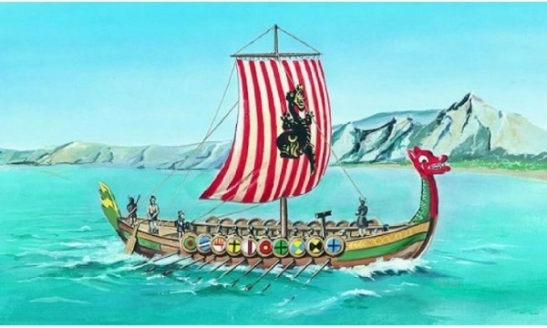 Викингски кораб DRAKKAR – модел 1:60