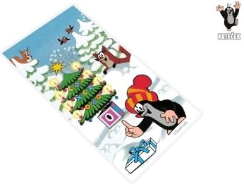 Подаръчен плик КРТЕЧЕК Коледа 21 × 40 см