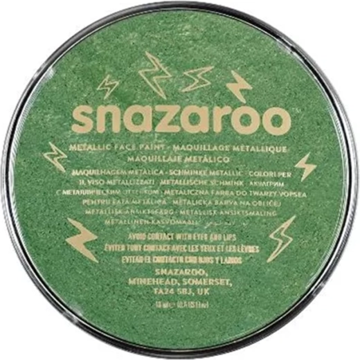 Snazaroo metallic face paint electric green 18 ml