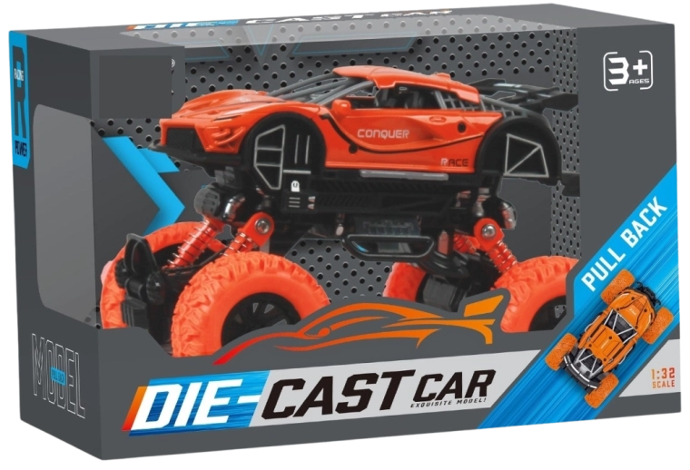 Monster truck Sparkys със обратно издърпване 1:32