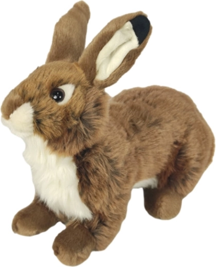 Brown plush rabbit 28 cm