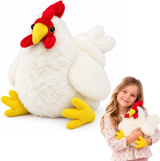 Plush Hen for Cuddling 40 cm