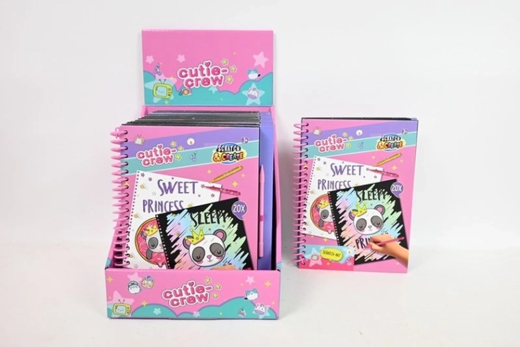 Cutie Crew scratchbook – креативен блок за изстъргване