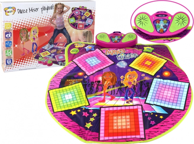 Детска танцова постелка със светлини и звуци, 91 см x 93 см