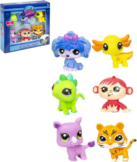 Littlest Pet Shop гумички за триене – комплект от 6 животинчета