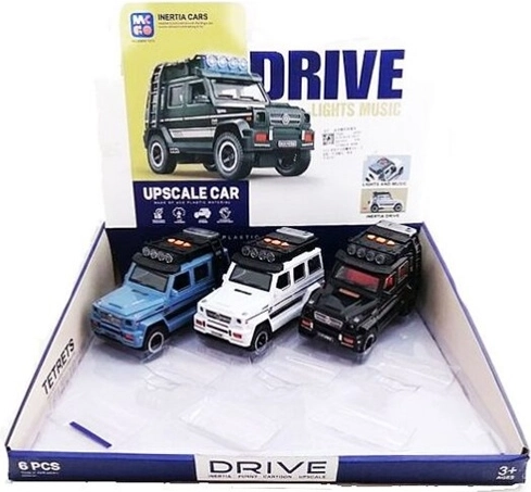 Off-road car with lights and sound, 17 cm - 1 piece