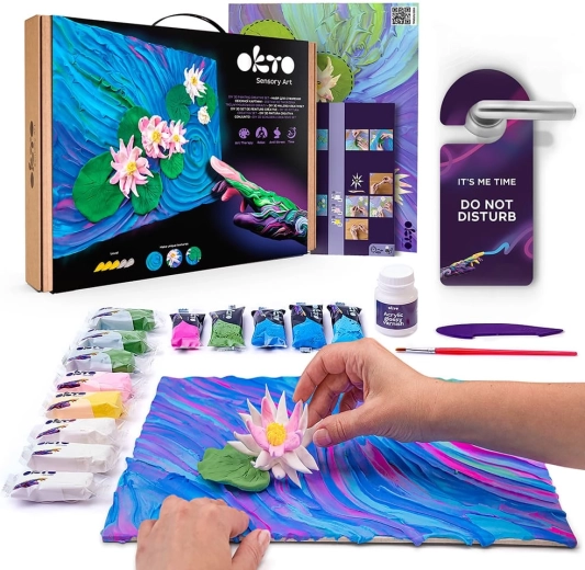 Okto творчески комплект „Водни лилии“ 30 × 40 cm