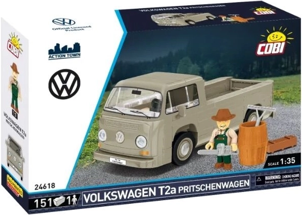 COBI Volkswagen T2a Pritschenwagen building set 1:35 with a figure