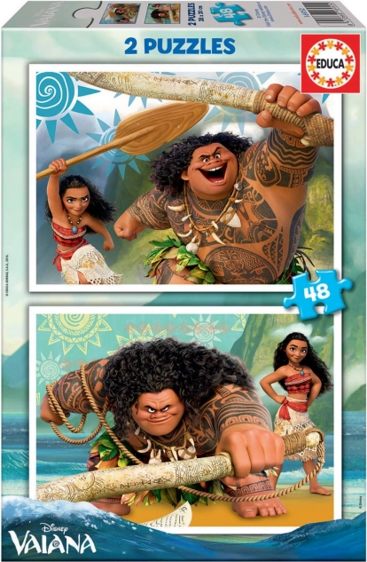 Пъзел Disney „Смелата Ваяна“ 2 x 48 части