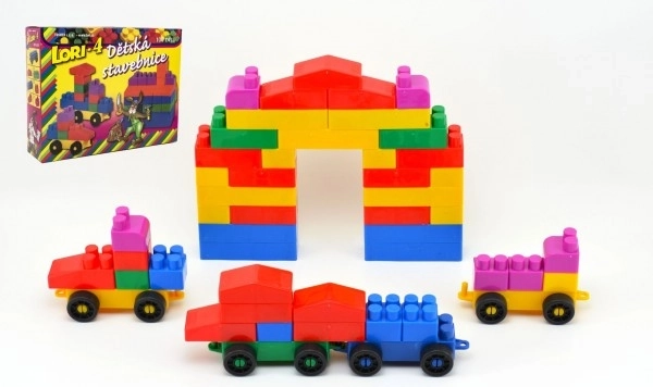 Конструктор LORI 4 пластмасов, 100 бр.