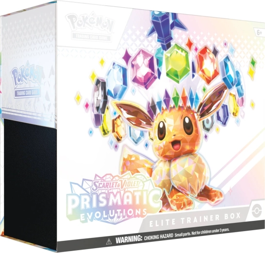 Pokémon TCG Prismatic Evolutions Elite Trainer Box with 9 booster packs