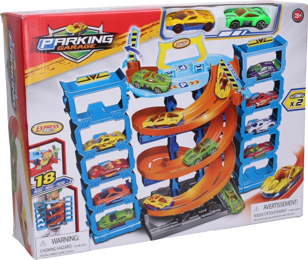 Portable garage for toy cars