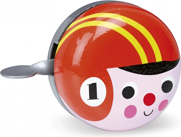 Ретро звънец за колело червен с плъзгач