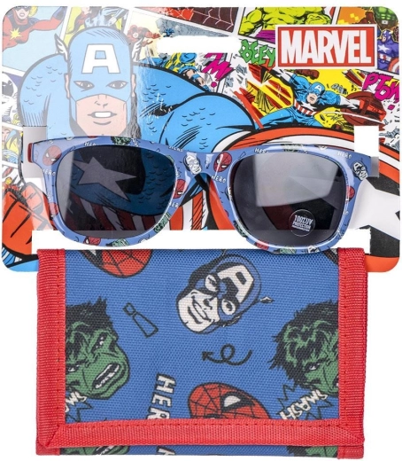 Комплект детски очила и портмоне Avengers - 1 брой