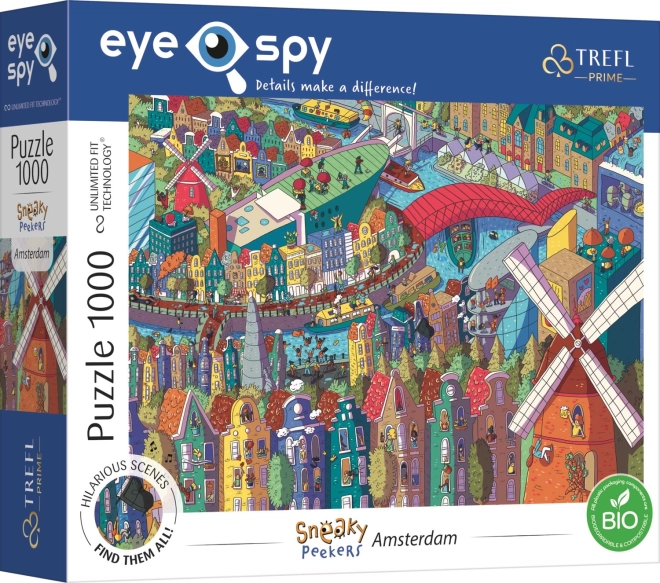 TREFL Пъзел Eye-Spy Sneaky Peekers: Амстердам 1000 части