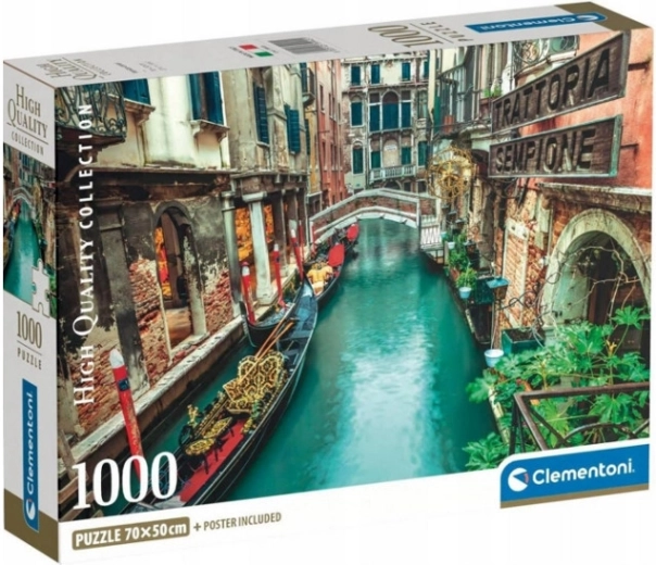 Пъзел 1000 Venice Canal CLEMENTONI