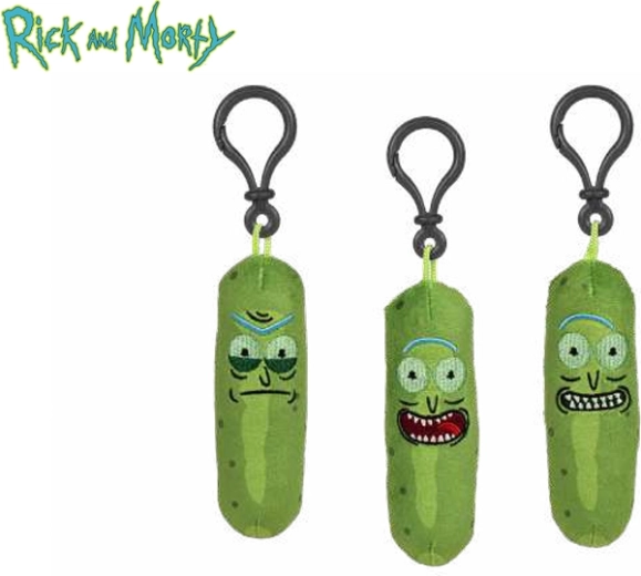 Plush Pickle Rick Keychain from Rick and Morty