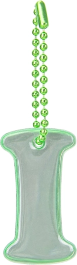 Baagl reflective charm letter I