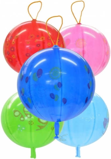 Gemar inflatable punch ball balloon with print and elastic band 45 cm - 1 piece