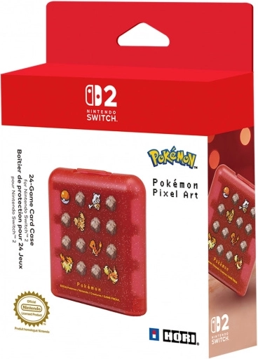 Калъф HORI за 24 игрови карти Pokémon Pixel Red за Nintendo Switch 2