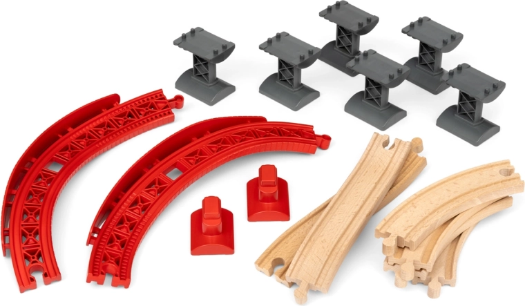 BRIO World комплект издигащи се извивки на релсите
