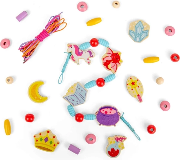 Bigjigs Toys комплект дървени мъниста Mystical Magic