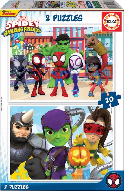 Educa Puzzle Spidey and His Amazing Friends 2x20 Pieces