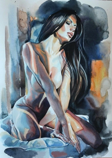 NORIMPEX diamond painting nude woman 30 × 40 cm