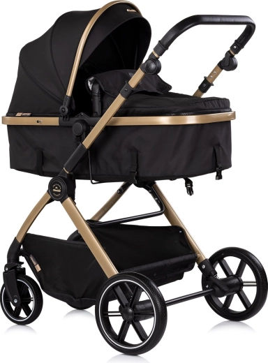 Chipolino Pearl 2в1 комбинирана бебешка количка Noir