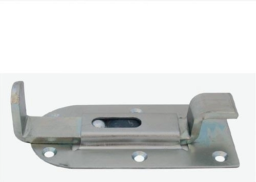 Angled Door Bolt 125 mm, Galvanized