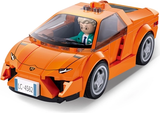 Sluban Metropolis orange racing car