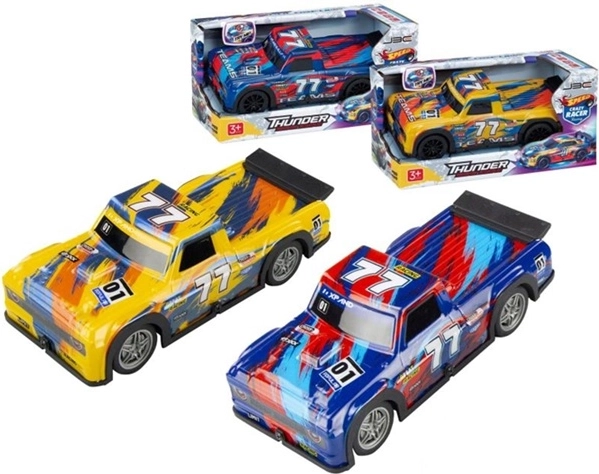 Children's pick-up truck with lights and crane - 1 piece