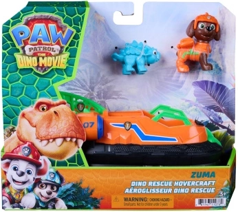 Spin Master PAW Patrol Dino Rescue – Zuma Hovercraft with Figures (17.5 cm)