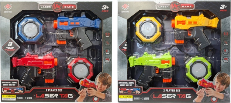 Battery-powered laser pistol with score counter - 1 piece