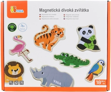 Viga Wooden Magnets – Wild Animals
