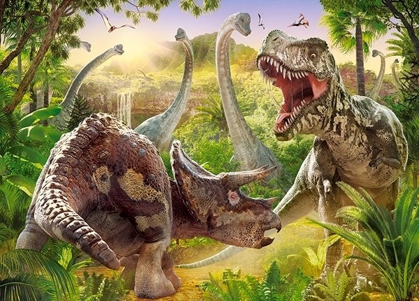 Пъзел 180 части Dinosaur Battle