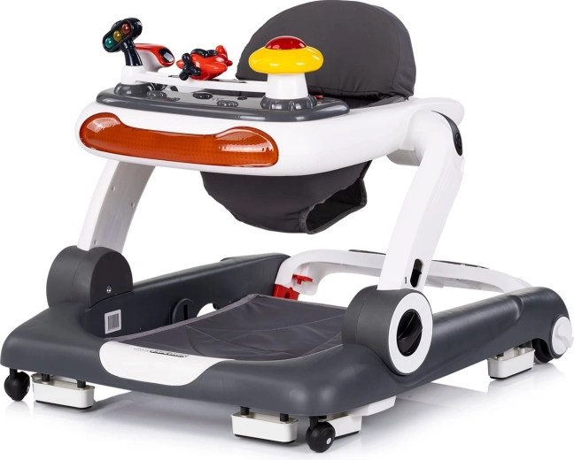 Интерактивна детска проходилка 4в1 CHIPOLINO Little Explorer, сива