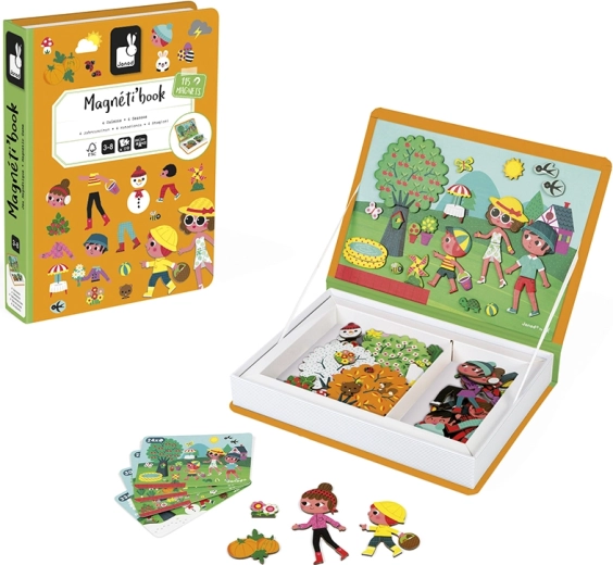 Janod Magnetibook Seasons – magnetic educational book