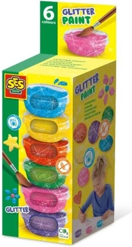SES Creative glitter poster paints 6 × 45 ml