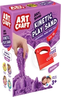 Art Craft кинетичен пясък лилав 500 g