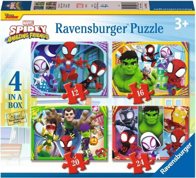 Puzzle RAVENSBURGER Spidey and His Amazing Friends 4in1