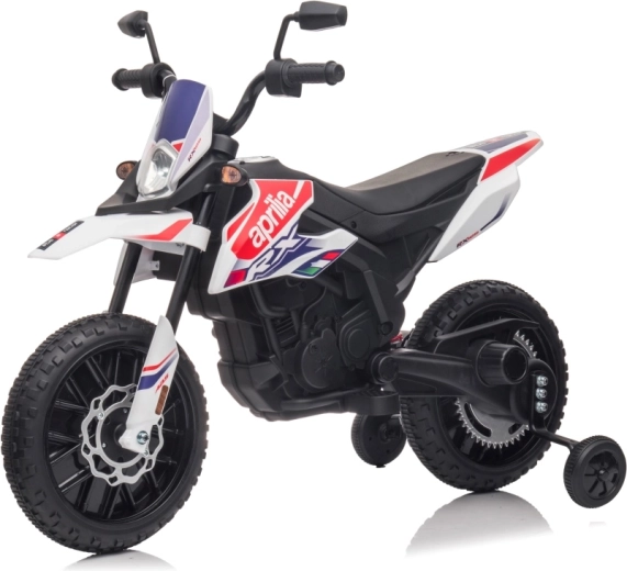 Kids' electric motorcycle APRILIA RX white
