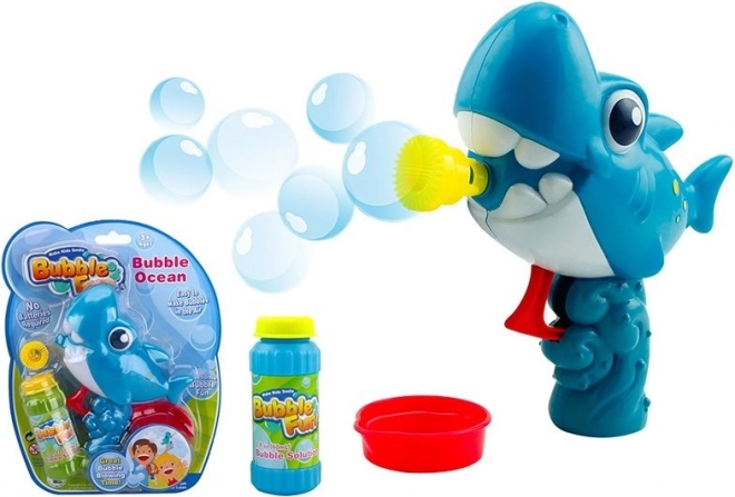 Балонче за сапунени мехури Акула с пълнител 60 мл Bubble Fun
