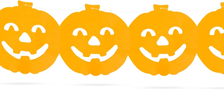 Halloween Paper Pumpkin Garland 3 m