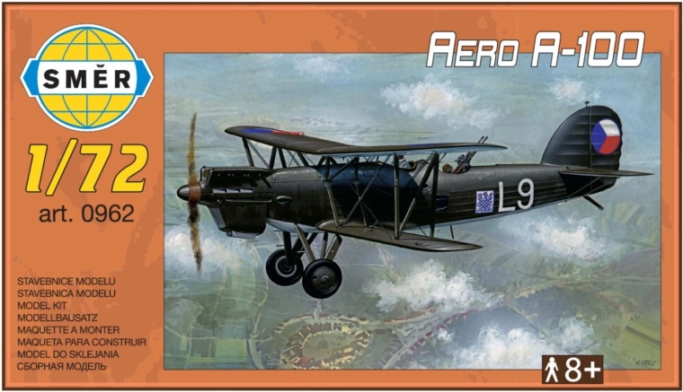Aero A-100 plastic aircraft model in 1:72 scale