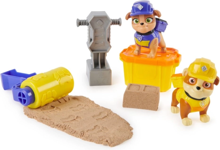 PAW Patrol Rubble & Crew Rubble and Mix Construction Set with Kinetic Sand and Accessories
