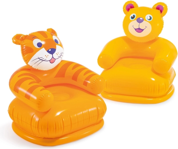 Inflatable Children’s Armchair Happy Animals 65 × 64 cm Intex